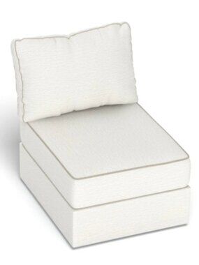 Lovesac Deep Seat Cover Set: Tonal Chantilly Luxe Chenille